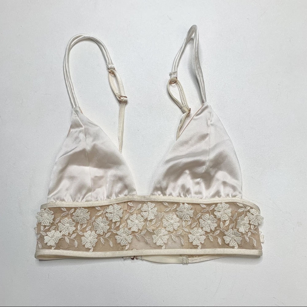 Angie Bauer Lucia Bralette ivory Lace Small
